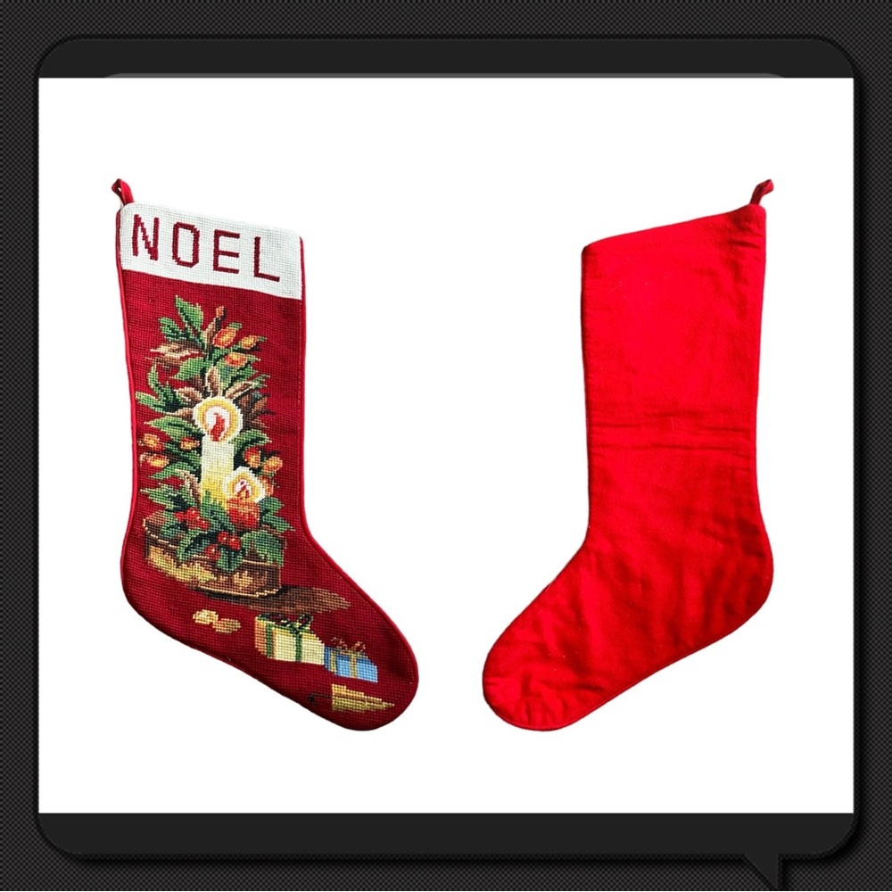 Beautiful Embroidered ”NOEL” Stocking